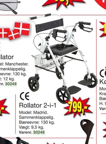 Harald Nyborg Rollator 2-i-1 tilbud