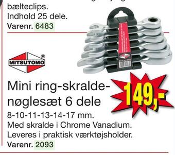 Harald Nyborg Mini ring-skraldenøglesæt tilbud