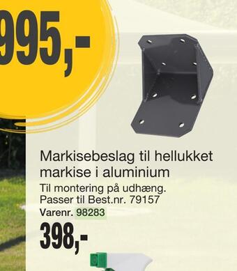 Harald Nyborg Markisebeslag til hellukket markise i aluminium tilbud
