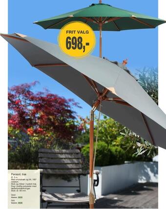 Harald Nyborg Parasol, træ tilbud