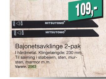 Bajonetsavklinge 2-pak