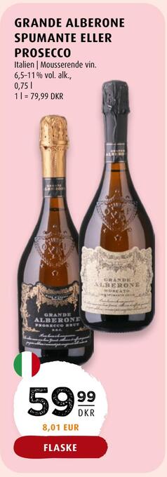 Scandinavian Park Grande alberone spumante eller prosecco tilbud