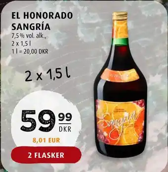 El honorado sangría