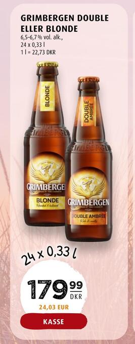 Grimbergen double eller blonde