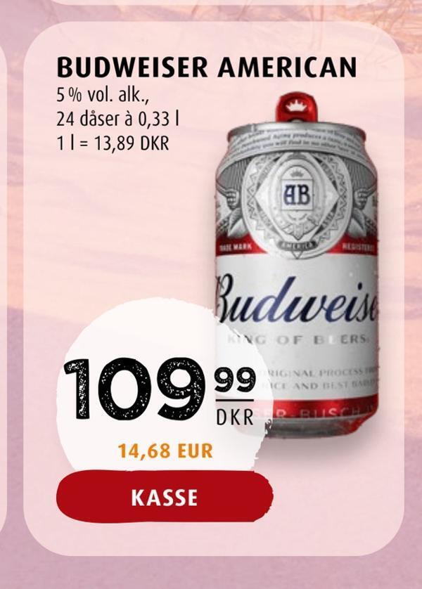 Scandinavian Park Budweiser american tilbud
