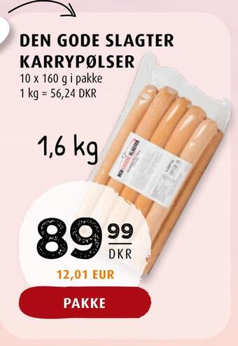 Scandinavian Park Den gode slagter karrypølser tilbud