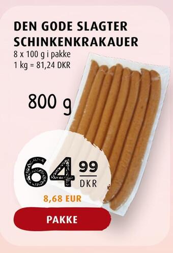 Scandinavian Park Den gode slagter schinkenkrakauer tilbud