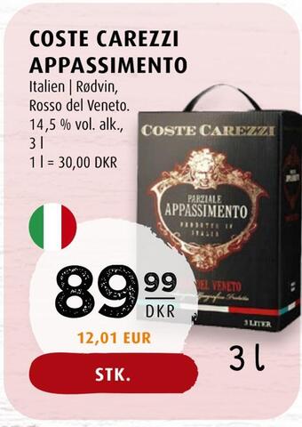 Coste carezzi appassimento
