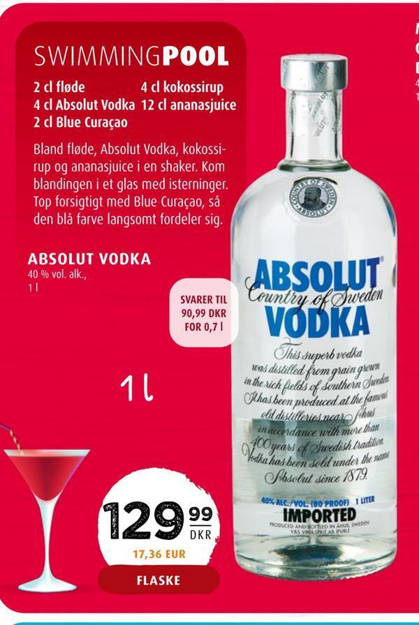 Scandinavian Park Absolut vodka tilbud