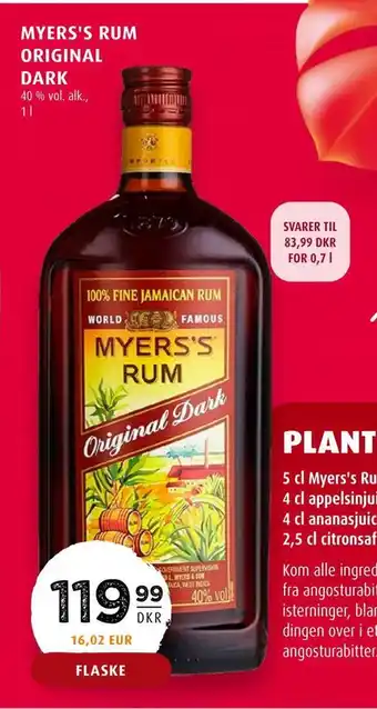 Myers's rum original dark