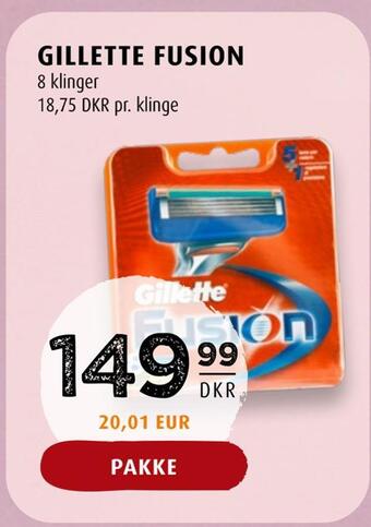 Scandinavian Park Gillette fusion tilbud