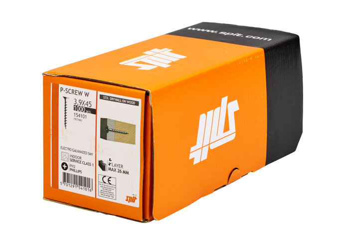 jem & fix Gipsskrue til træ 3,9 x 45 mm - spit tilbud