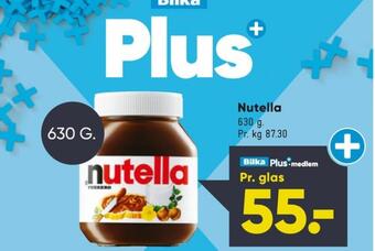 Bilka Nutella smørepålæg tilbud