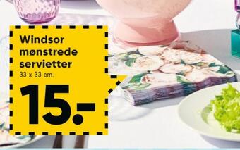 Bilka Windsor servietter tilbud