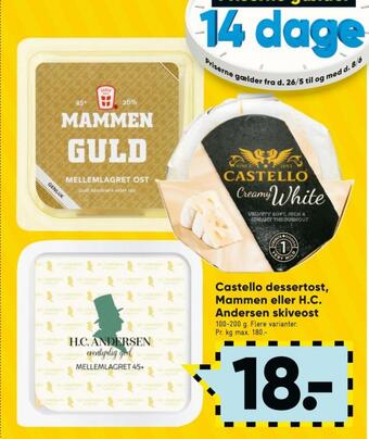 Bilka Mammen skiveost guld mellemlagret tilbud