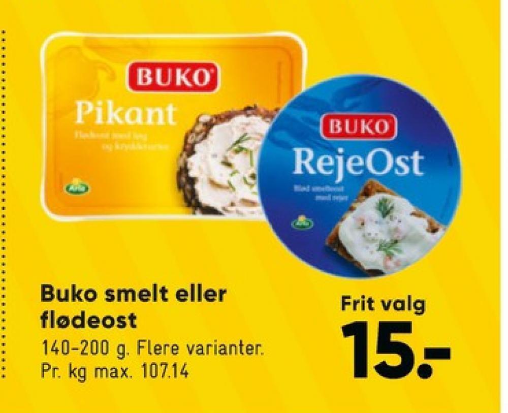 Bilka Buko flødeost pikant tilbud