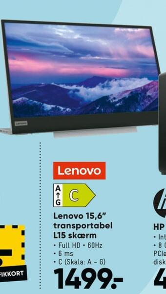 Bilka Lenovo monitor tilbud