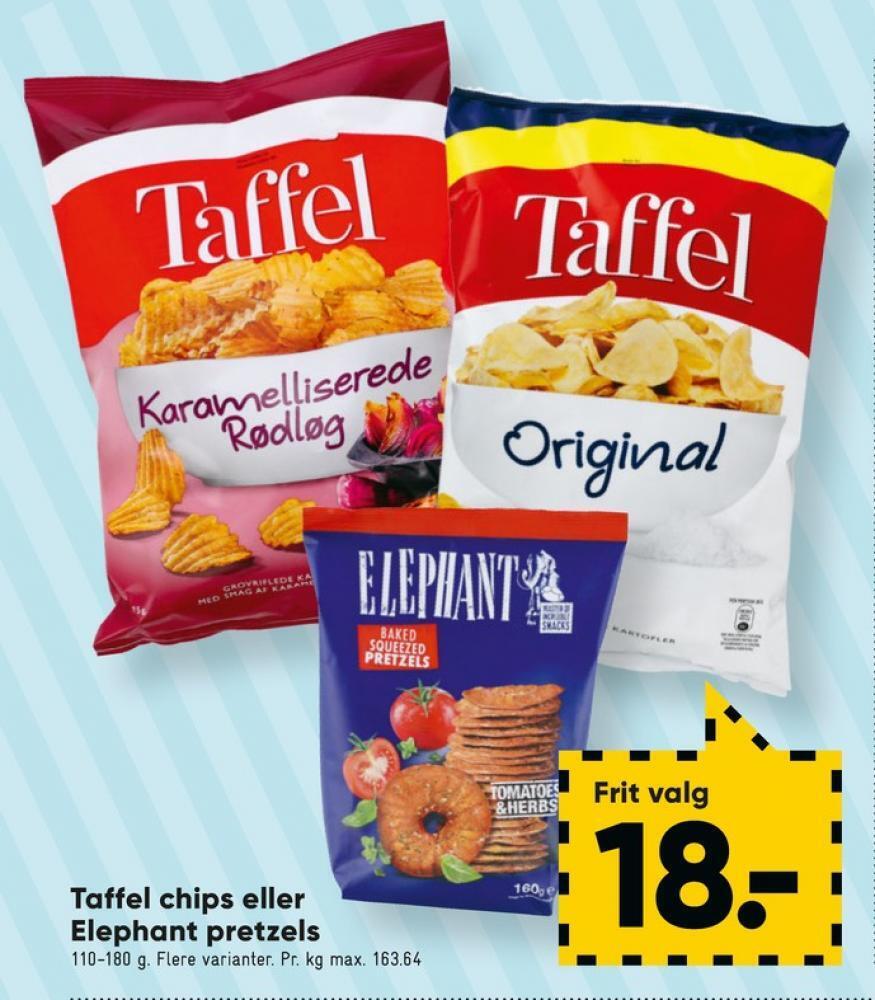 Bilka Taffel chips tilbud
