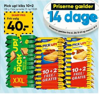 Bilka Pickup kiks tilbud