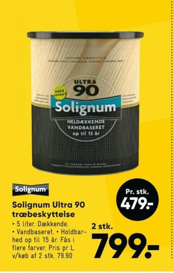 Bilka Solignum træbeskyttelse tilbud