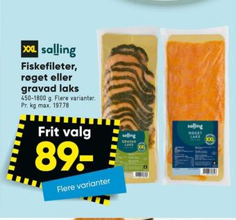 Bilka Salling fiskefileter tilbud
