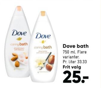 Bilka Dove bodyshampoo tilbud