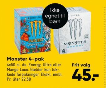 Bilka Mango loco juiced energidrik tilbud
