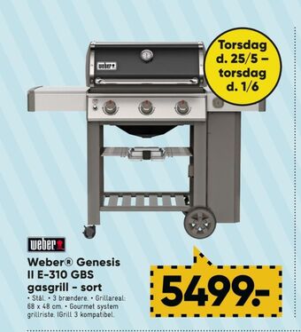 Bilka Weber gasgrill tilbud