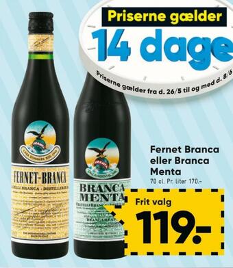 Bilka Brancamenta bitter tilbud