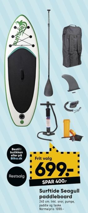 Bilka Surftide paddleboard tilbud