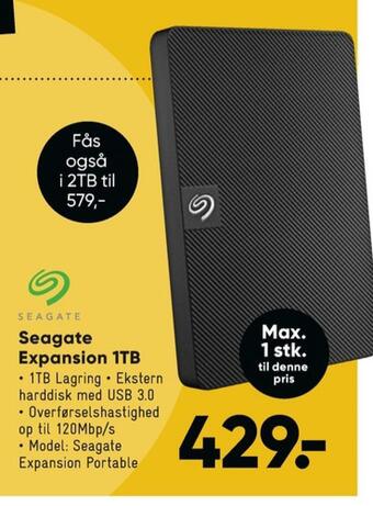 Bilka Seagate harddisk tilbud