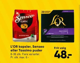 Bilka Espresso lungo profondo kaffekapsler tilbud