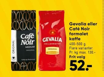 Bilka Original kaffe formalet tilbud