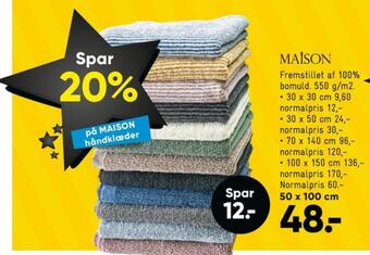Bilka Maison håndklæde tilbud