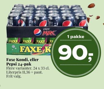 Dagli'Brugsen Pepsi max cola tilbud