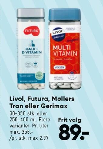 Bilka Futura kosttilskud tilbud