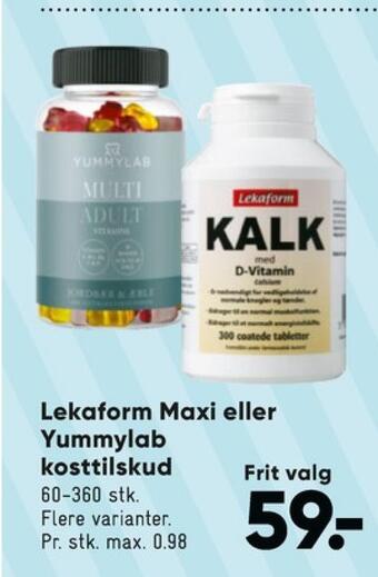 Bilka Lekaform vitaminer tilbud