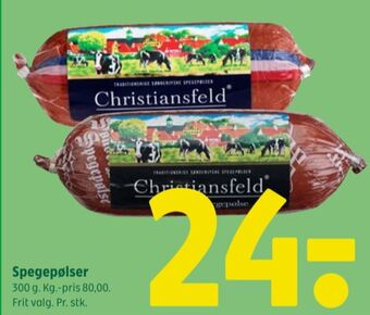 Christiansfeld hvidløgsspegepølse