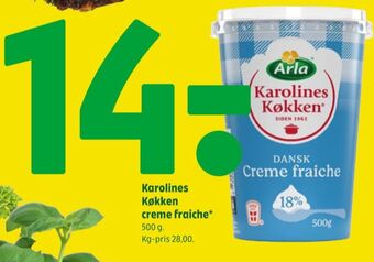Coop 365 Karolines creme fraiche 18% tilbud