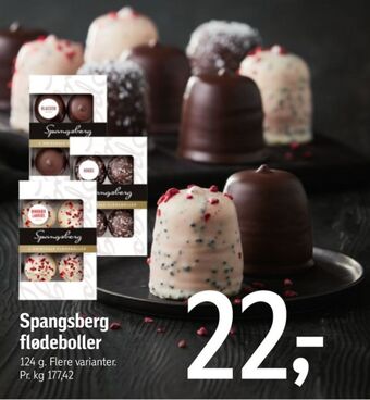 Føtex Spangsberg flødeboller hindbær & lakrids tilbud