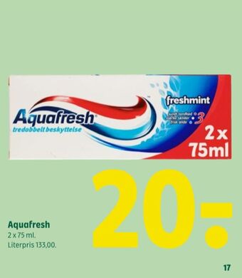Coop 365 Aquafresh tandpasta tilbud