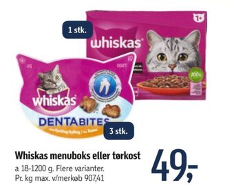 Føtex Whiskas kattesnacks tilbud