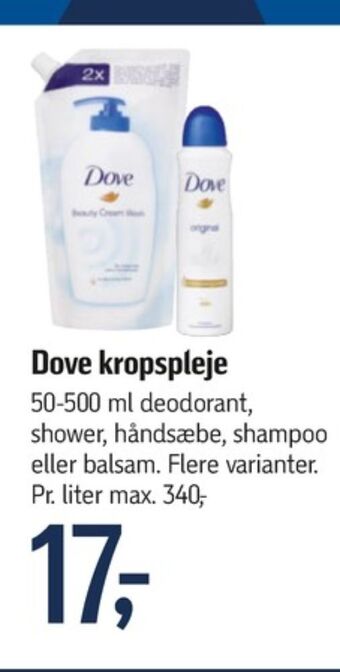 Dove deospray
