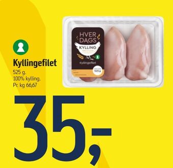 Føtex Hverdags kyllingebrystfilet tilbud