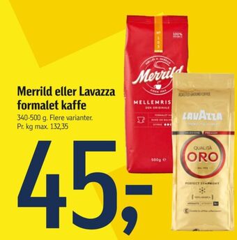 Føtex Mellemristet kaffe formalet tilbud