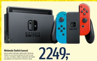 Føtex Nintendo switch spillekonsol tilbud
