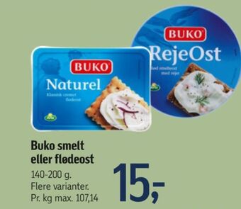 Buko smelte smøreost rejeost