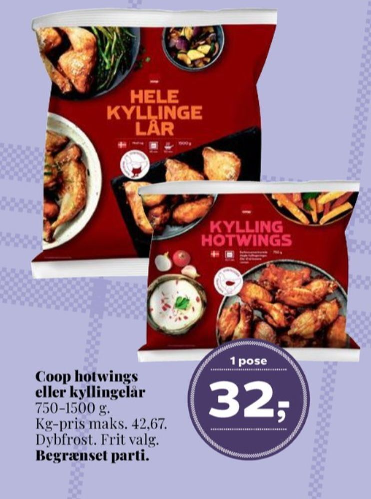 Dagli'Brugsen Coop kyllingelår tilbud