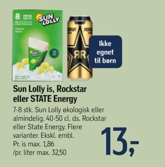 Føtex Sun lolly is frys selv tilbud