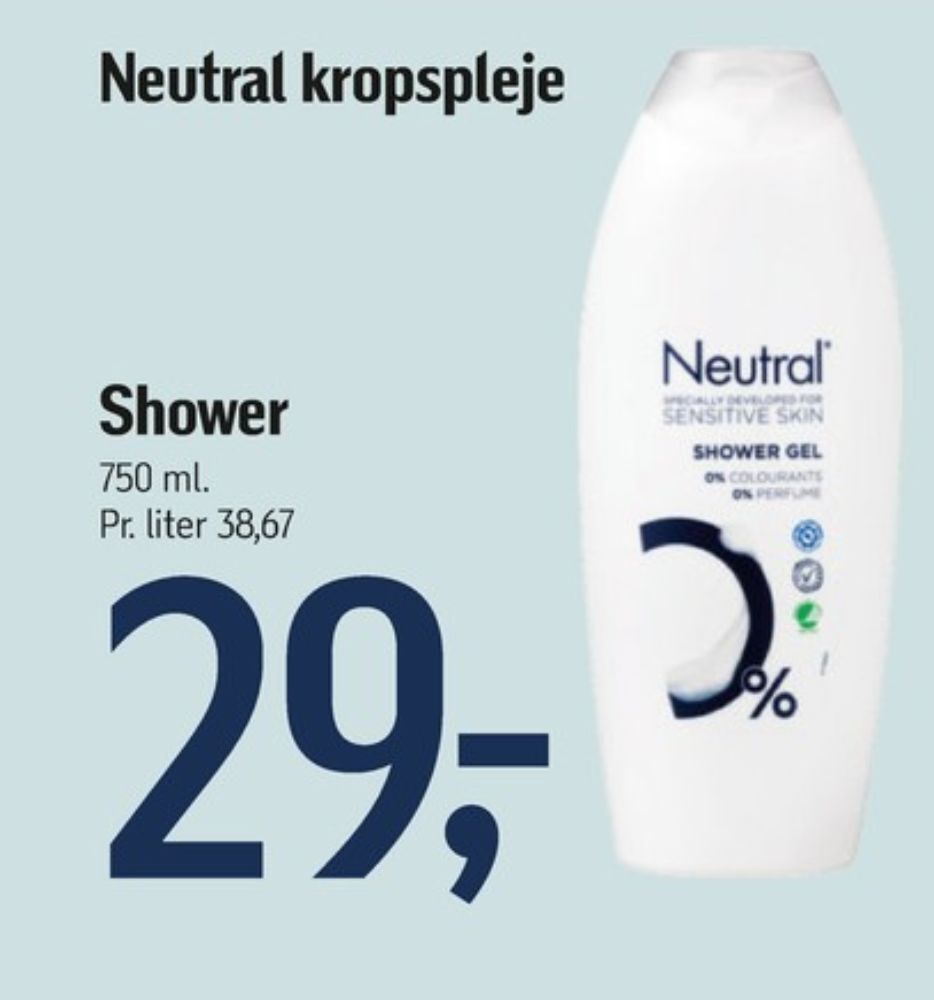 Føtex Neutral bodyshampoo tilbud